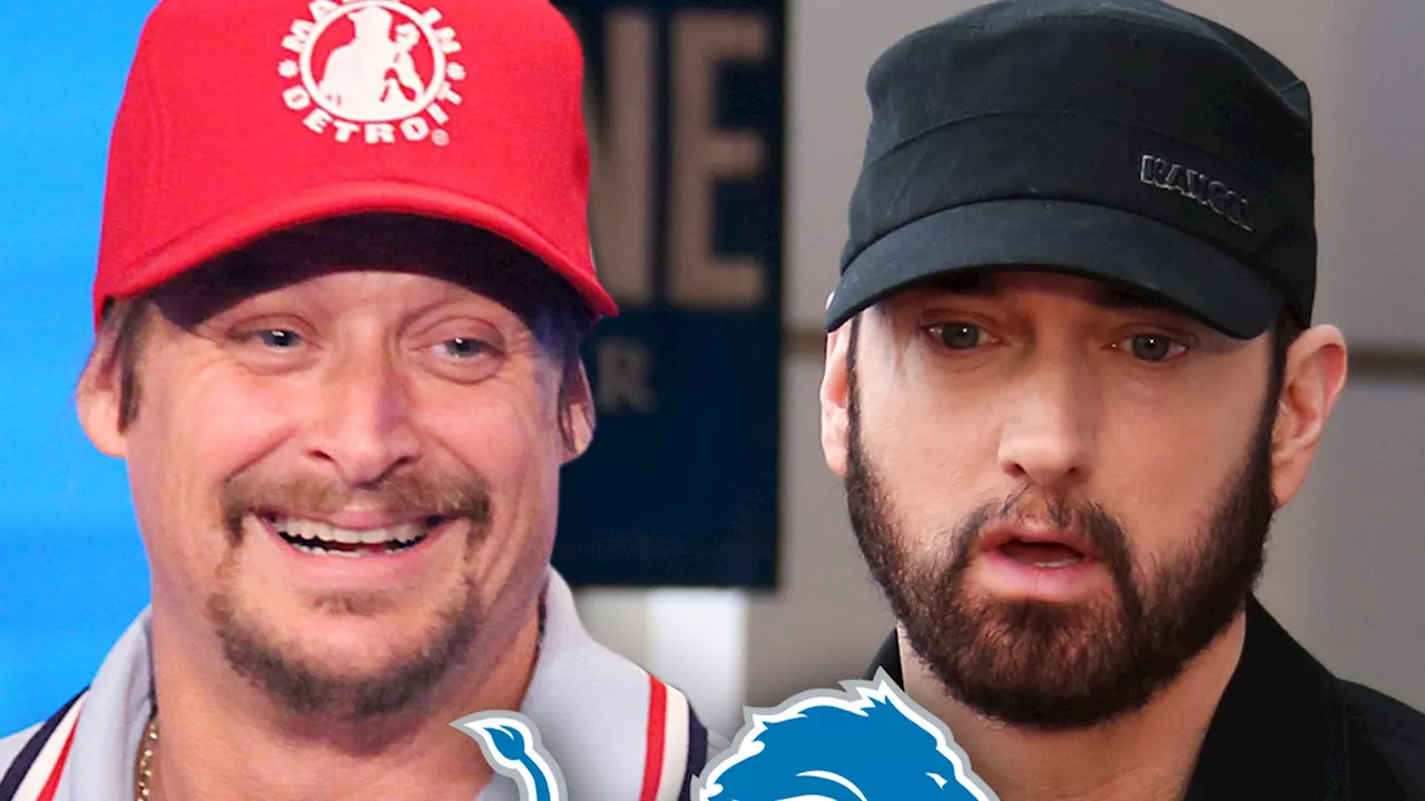 Eminem, Kid Rock Put Politics Aside to Unite Behind Detroit Lions Football