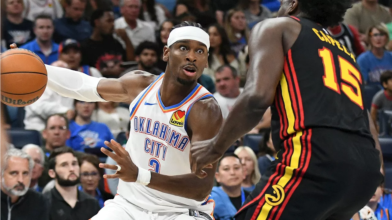 Gilgeous-Alexander's 35 points help Thunder pull away for win over Hawks