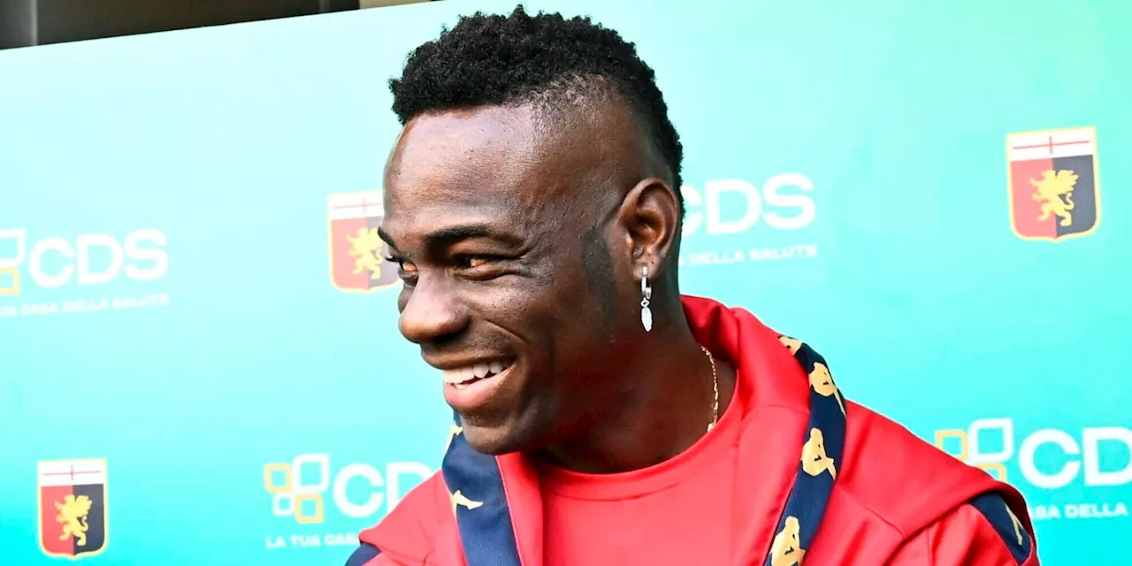 Balotelli al Genoa: visite, firma e allenamento. Super Mario: “Darò tutto me stesso”