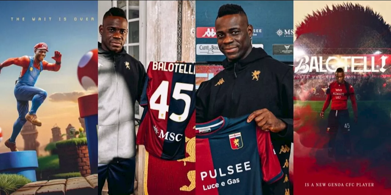 Balotelli ufficiale al Genoa, è subito show: comunicato e presentazione