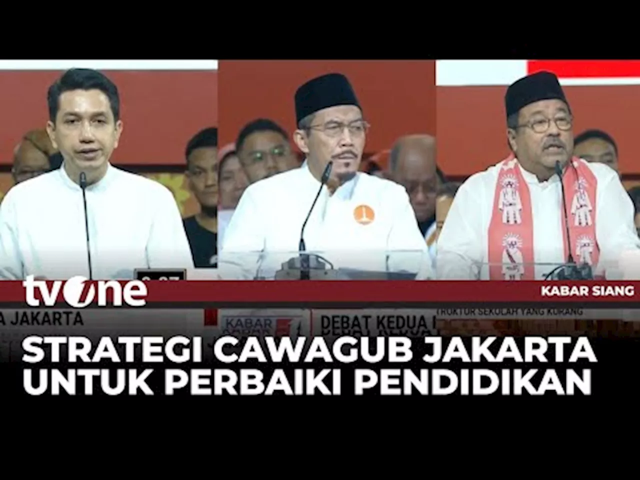 Cawagub Adu Strategi Soal Pendidikan di Jakarta