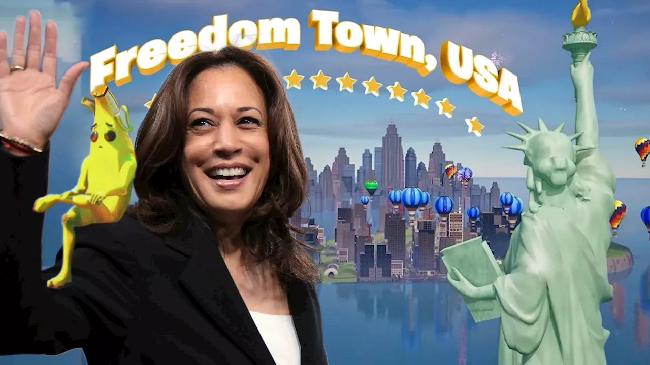 Kamala Harris takes over Fortnite with new Freedom Town, USA map urging gamers to vote