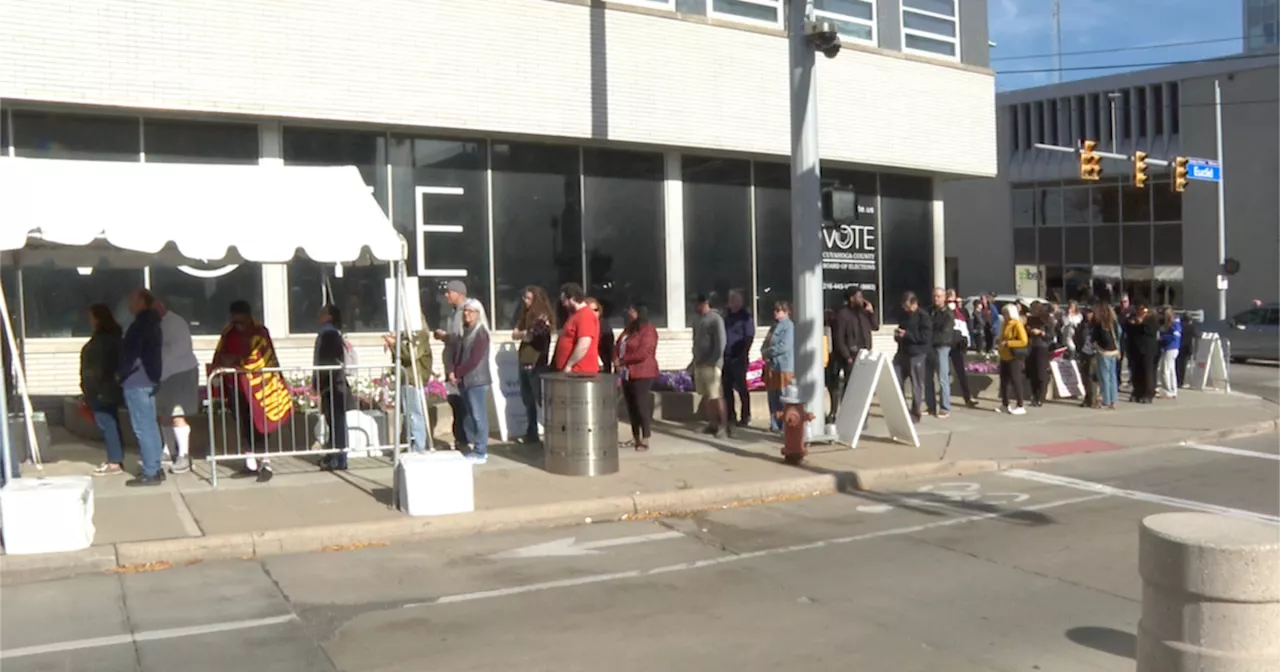 Expanded early voting hours continued Monday in Ohio after a record weekend at many BOEs across the state