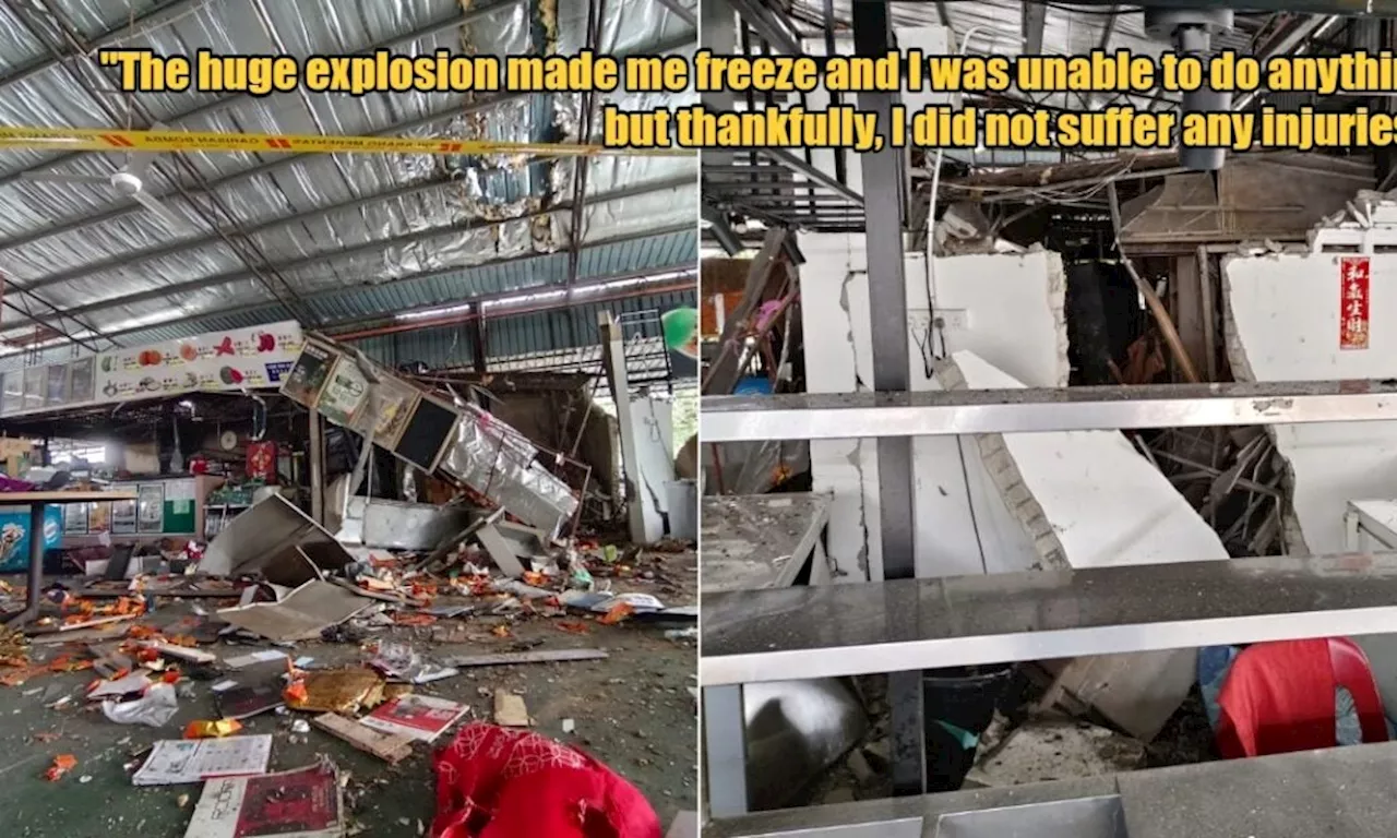 Customers Run for Their Lives Following Massive Gas Explosion at a Penang Food Court