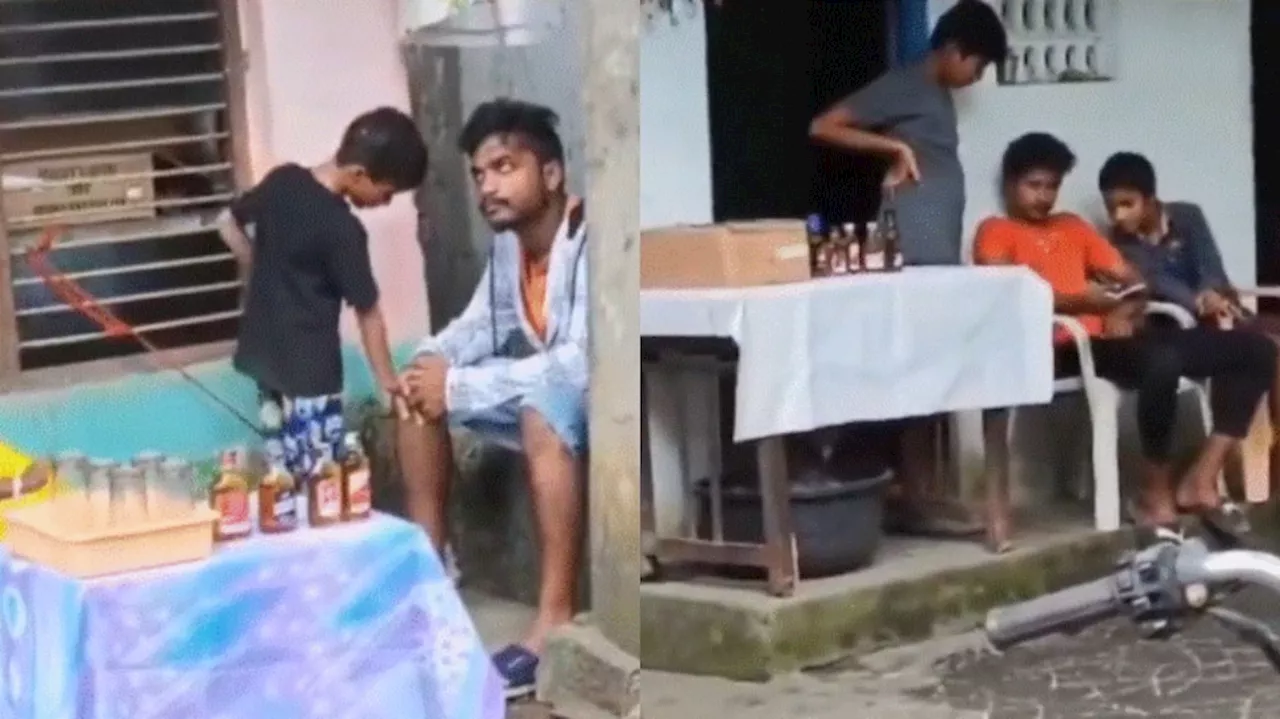 Viral Video: ఇదేక్కడి విడ్డూరం.. సంతలో కూరగాయలు అమ్మినట్లు మద్యం అమ్మకాలు.. వీడియో వైరల్..