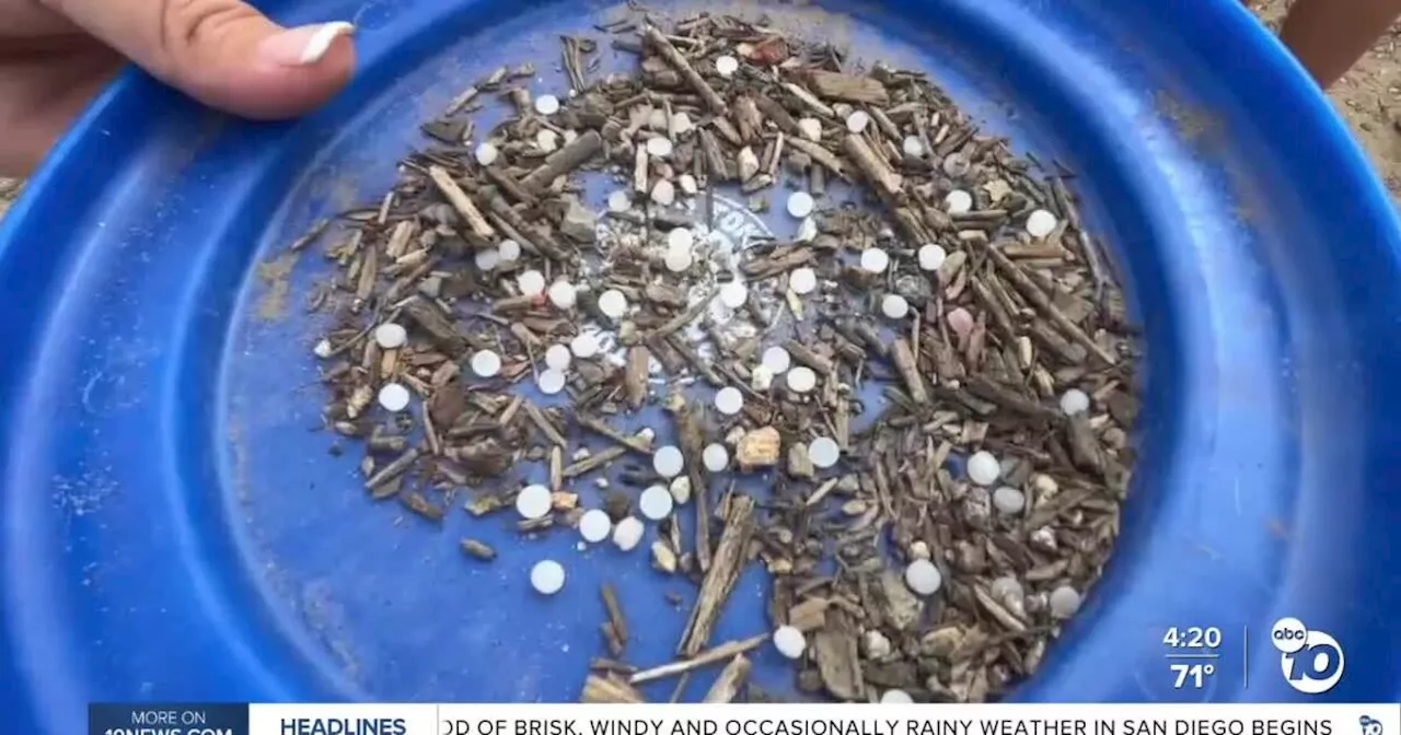 Plastic pellets polluting San Diego County beaches, train tracks