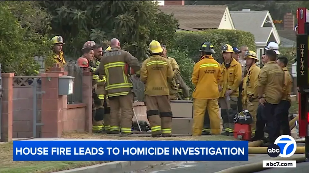 Man arrested in Temple City house fire that killed 3, injured 2