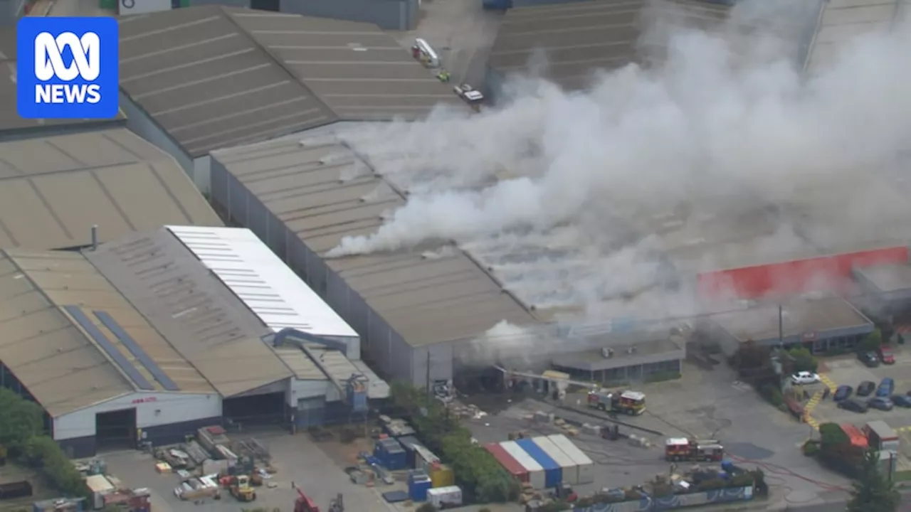 Smoke warning issued as Laverton North factory fire burns in Melbourne's west