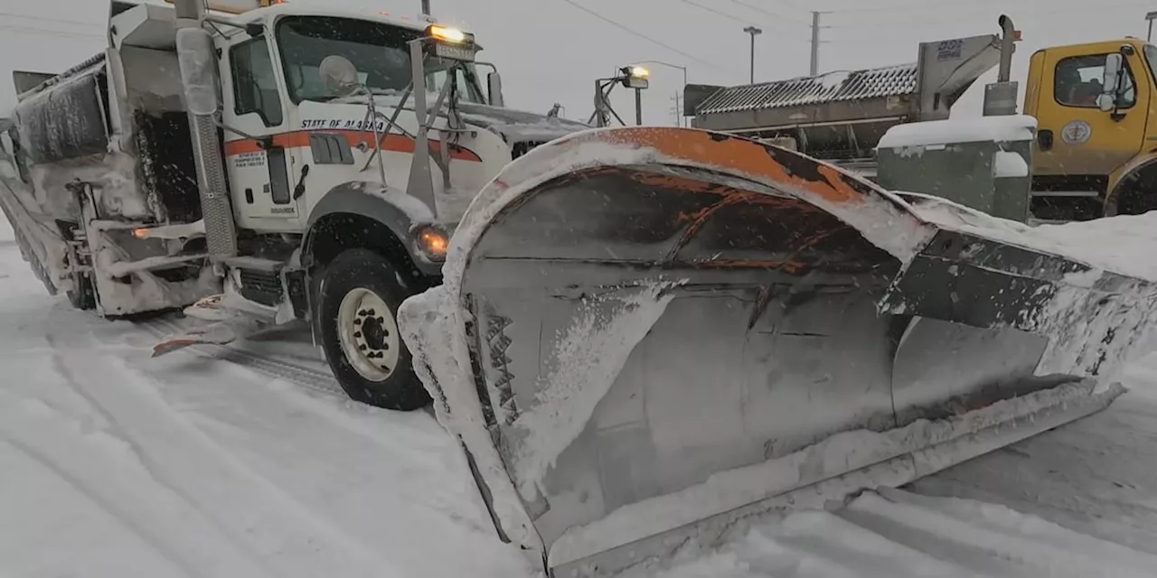 DOT says crews continue working around the clock to clear roads after Anchorage’s first snowstorm