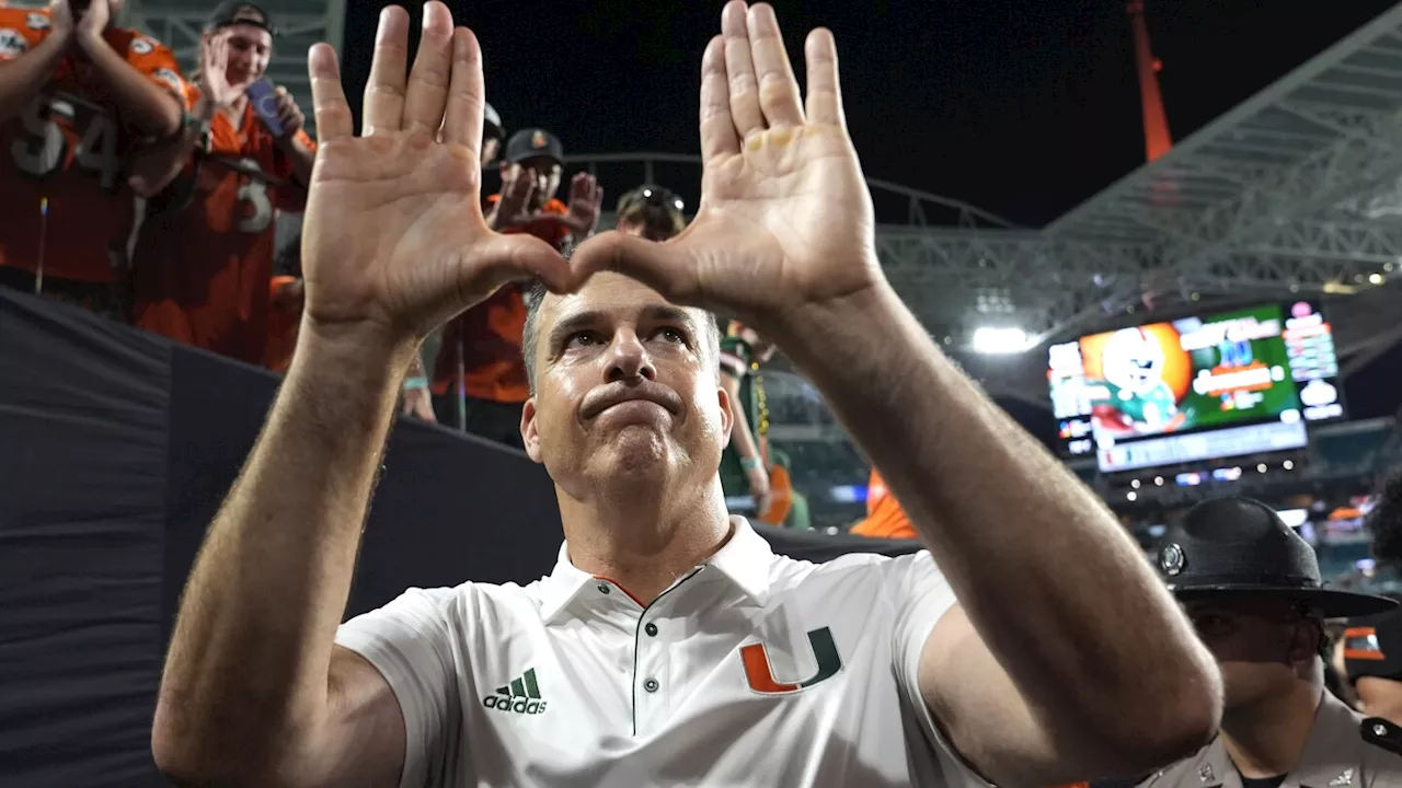 The football alumni are flooding Miami's sidelines. The unbeaten Hurricanes are seeing the benefits