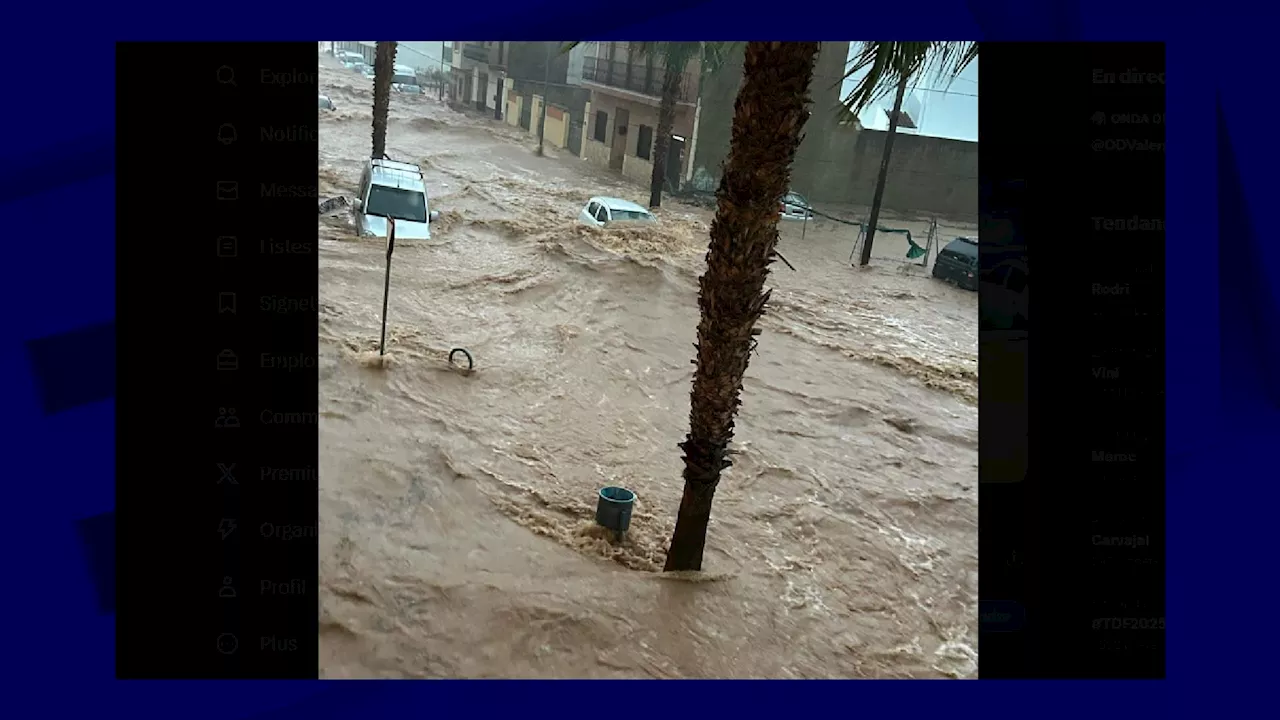 Valence, Malaga, Majorque... Les images impressionnantes des inondations qui touchent l'Espagne