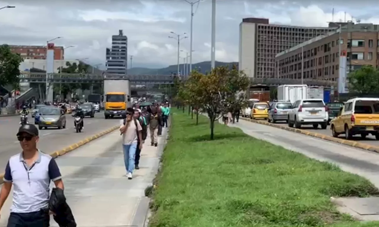 ¿Por qué hay trancón de TransMilenio en la carrera 30? Así está la movilidad en Bogotá