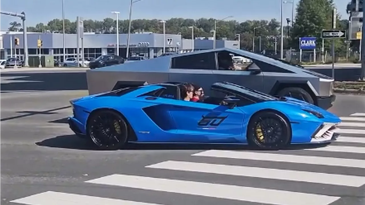 Cybertruck And Lamborghini Street-Race That Barely Lasted 5 Seconds Draws Police Scrutiny