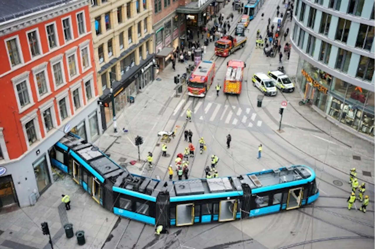 Un tramway fou finit sa course dans un magasin à Oslo