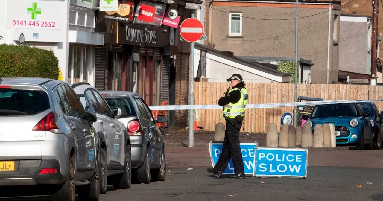 Murder bid probe launched after Glasgow shop shooting as getaway car torched