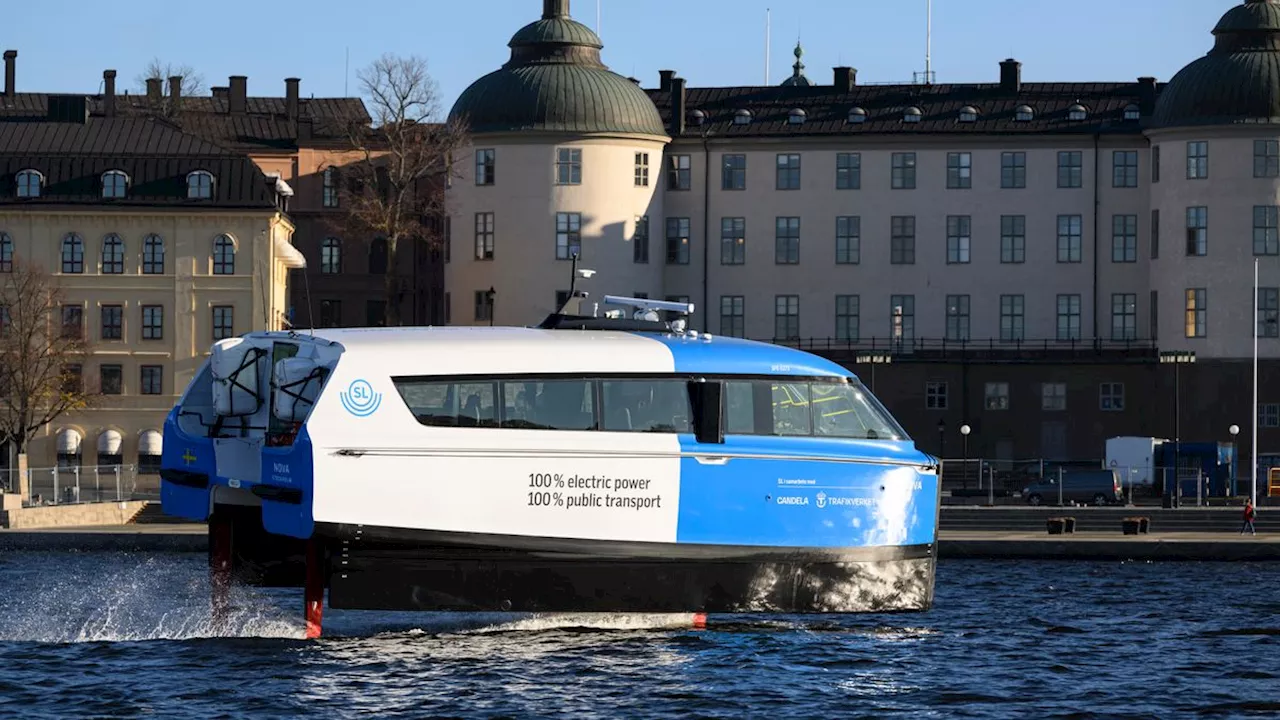 Elektrofähre mit Hydrofoil: Pendler in Stockholm können jetzt lautlos übers Wasser schweben