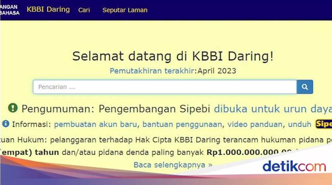 Gandeng Oxford-Pekamus Inggris, KBBI Ditargetkan Genap 200 Ribu Kata pada Desember