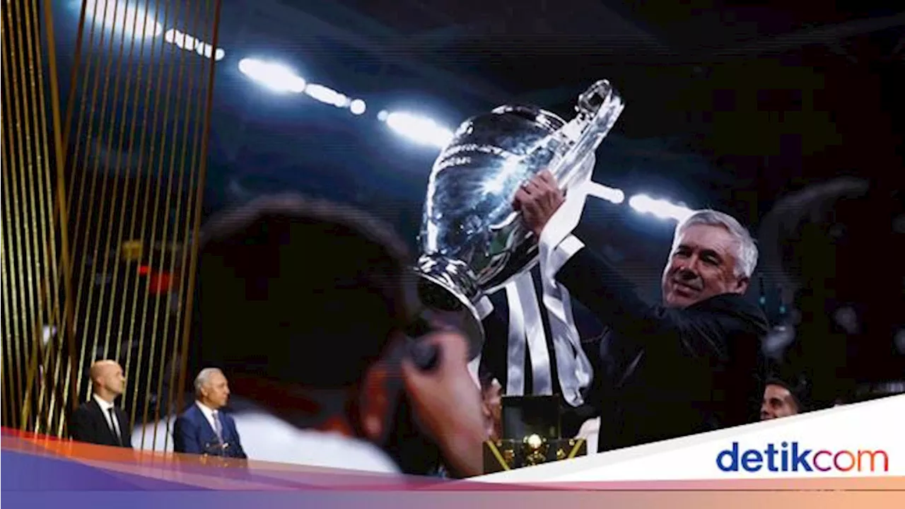 Ancelotti Jadi Pelatih Terbaik 2024, Dapat Johan Cruyff Trophy