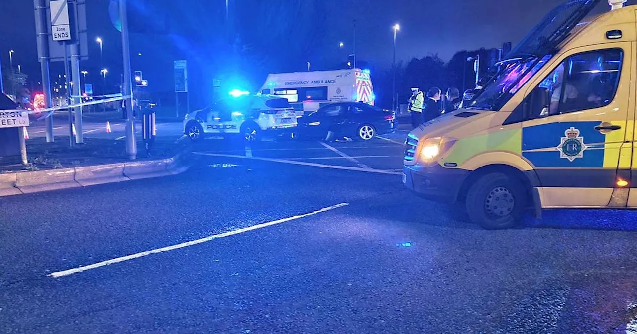 Police officer taken to hospital after crash on way to 999 call