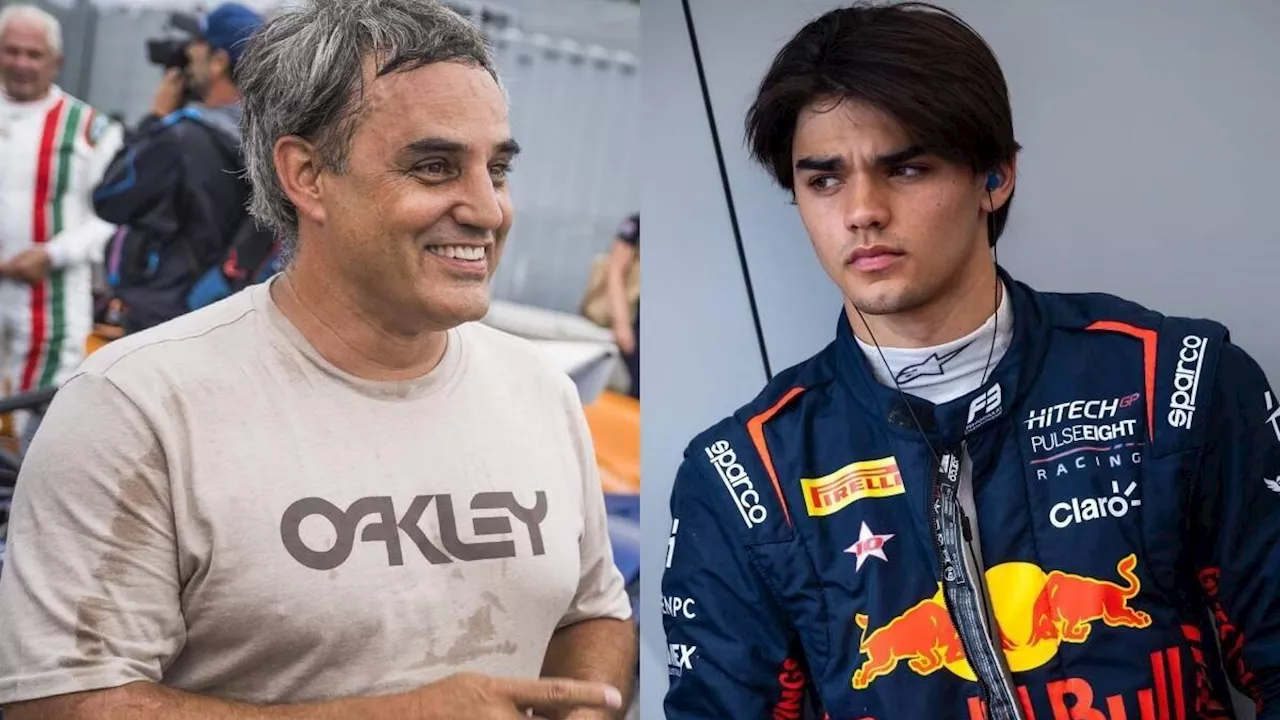 Juan Pablo Montoya estalló de emoción al anunciar que su hijo Sebastián correrá en Fórmula 2