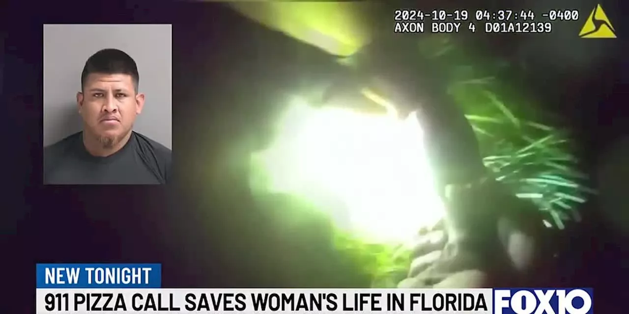 Woman calls 911 to order pizza -- leading Florida deputies to rescue her from alleged attacker