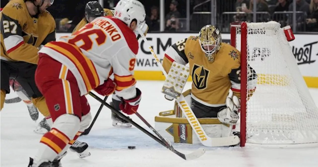 Hill gets shutout as Golden Knights win 5-0 over Flames