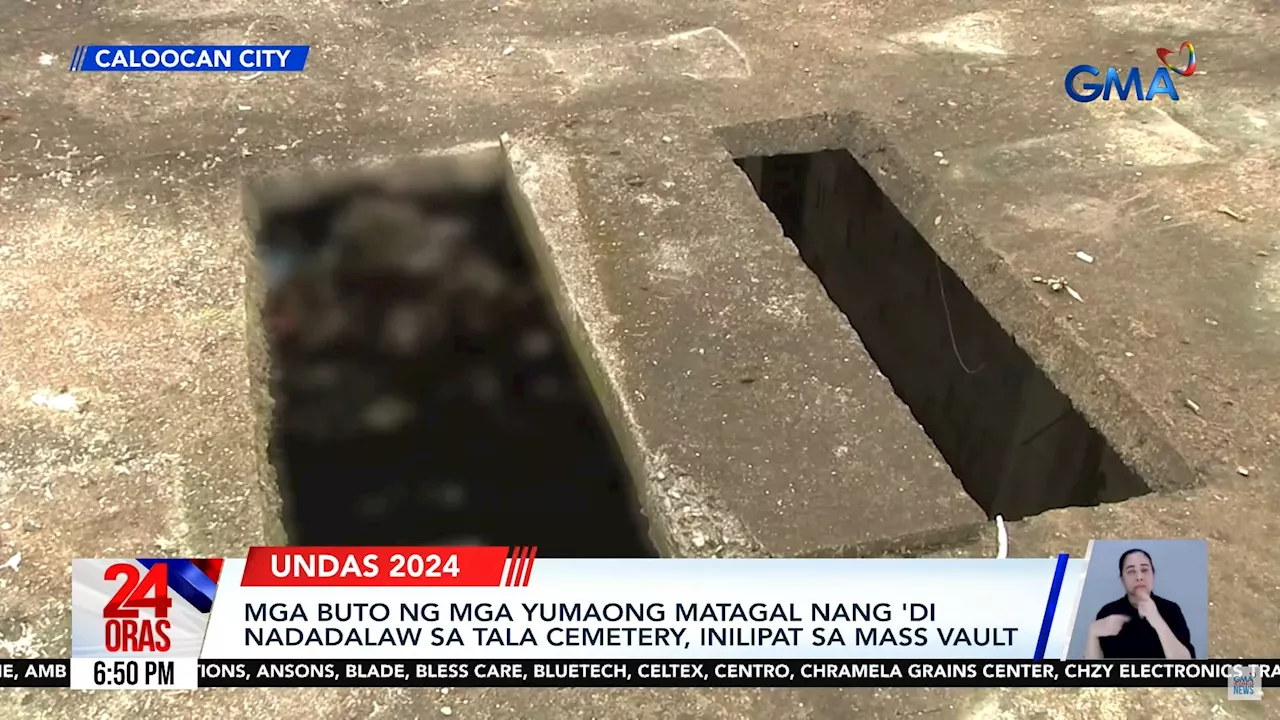 Forgotten remains transferred to mass vault in Caloocan cemetery