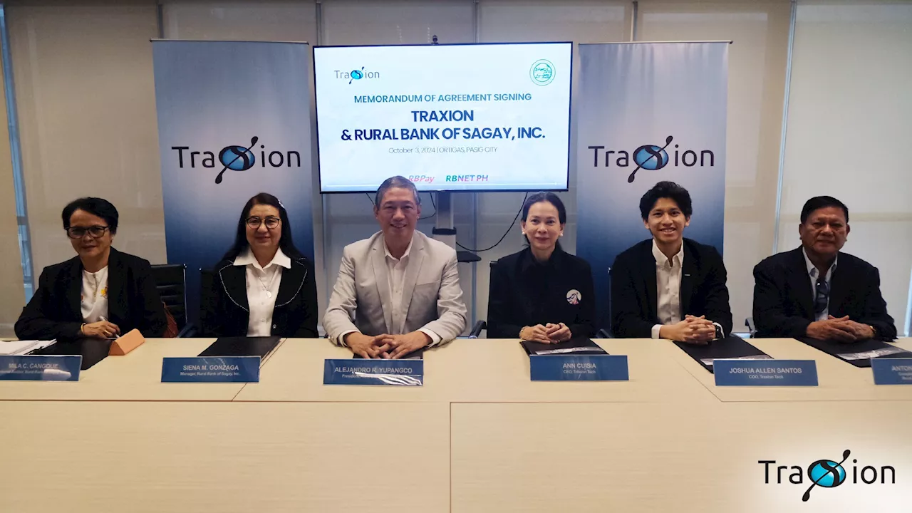 Traxion partners with Visayan bank to bring digital solutions to rural banking