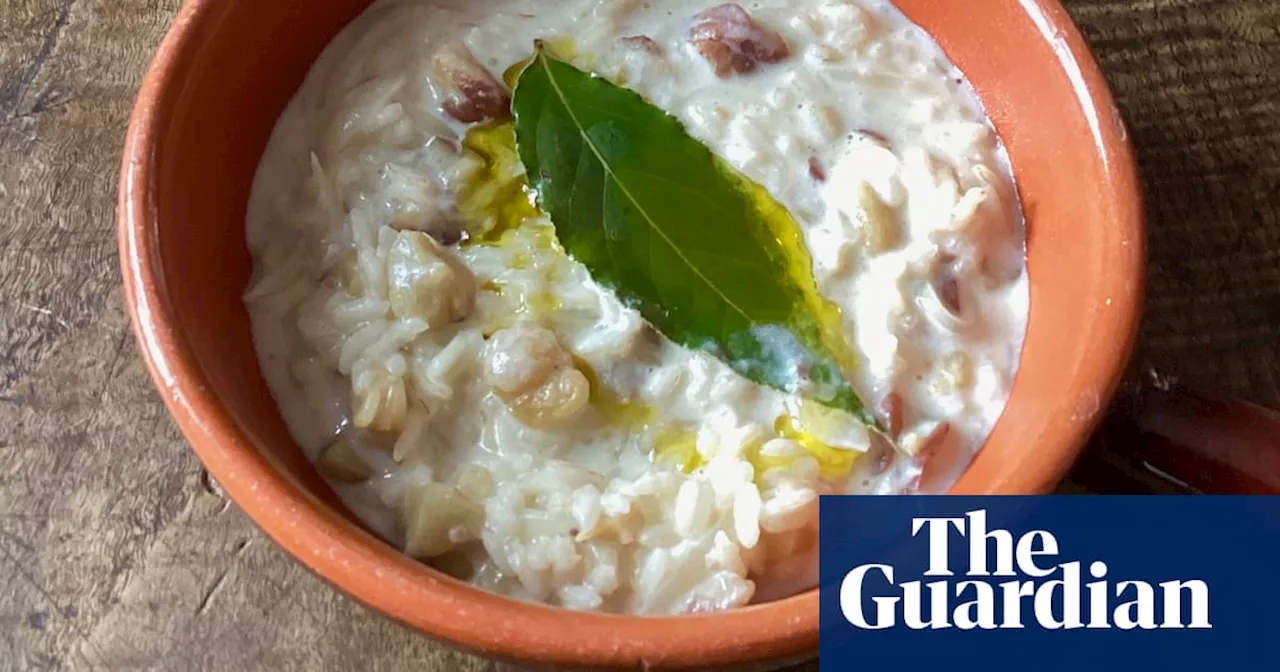 Rachel Roddy’s recipe for rice, chestnut, milk and bay soup