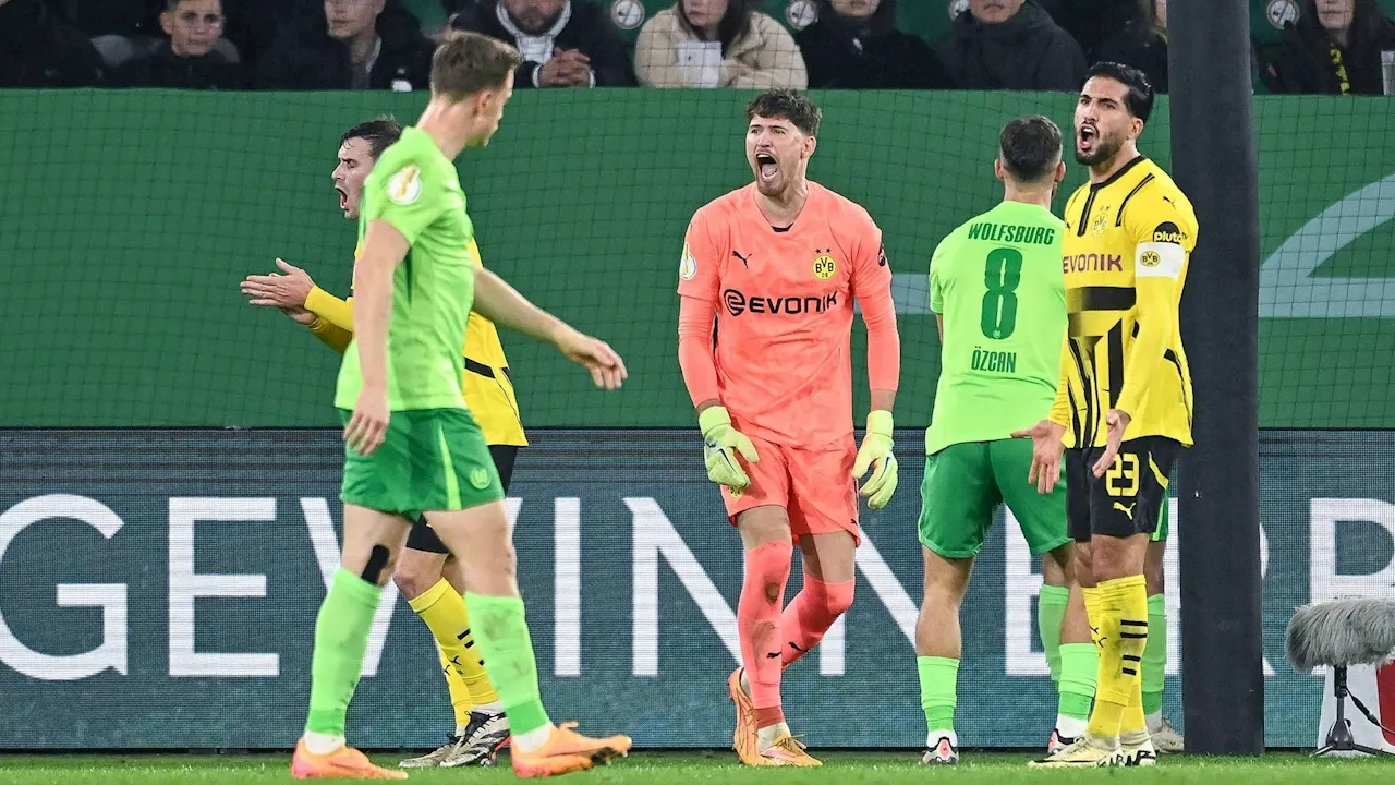 Wolfsburg wirft Sabitzer und Dortmund aus dem Pokal