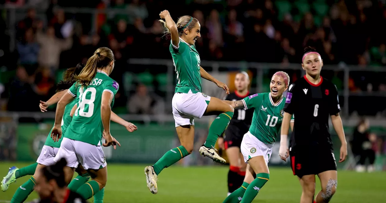 Katie McCabe gets over penalty woe as ‘bleedin’ deadly’ Ireland enjoy dead rubber