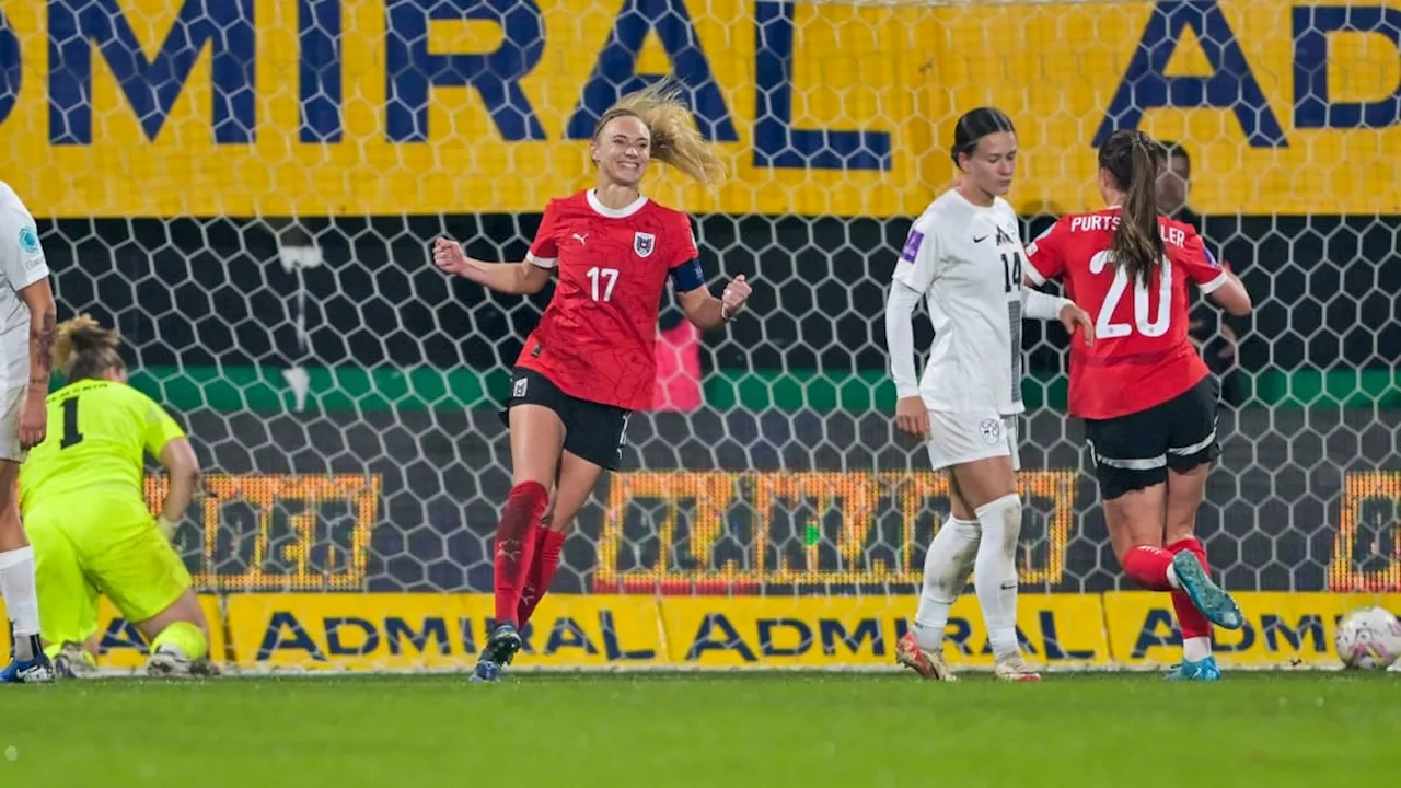 Jubilarin Puntigam schießt ÖFB-Frauen ins Play-off-Finale