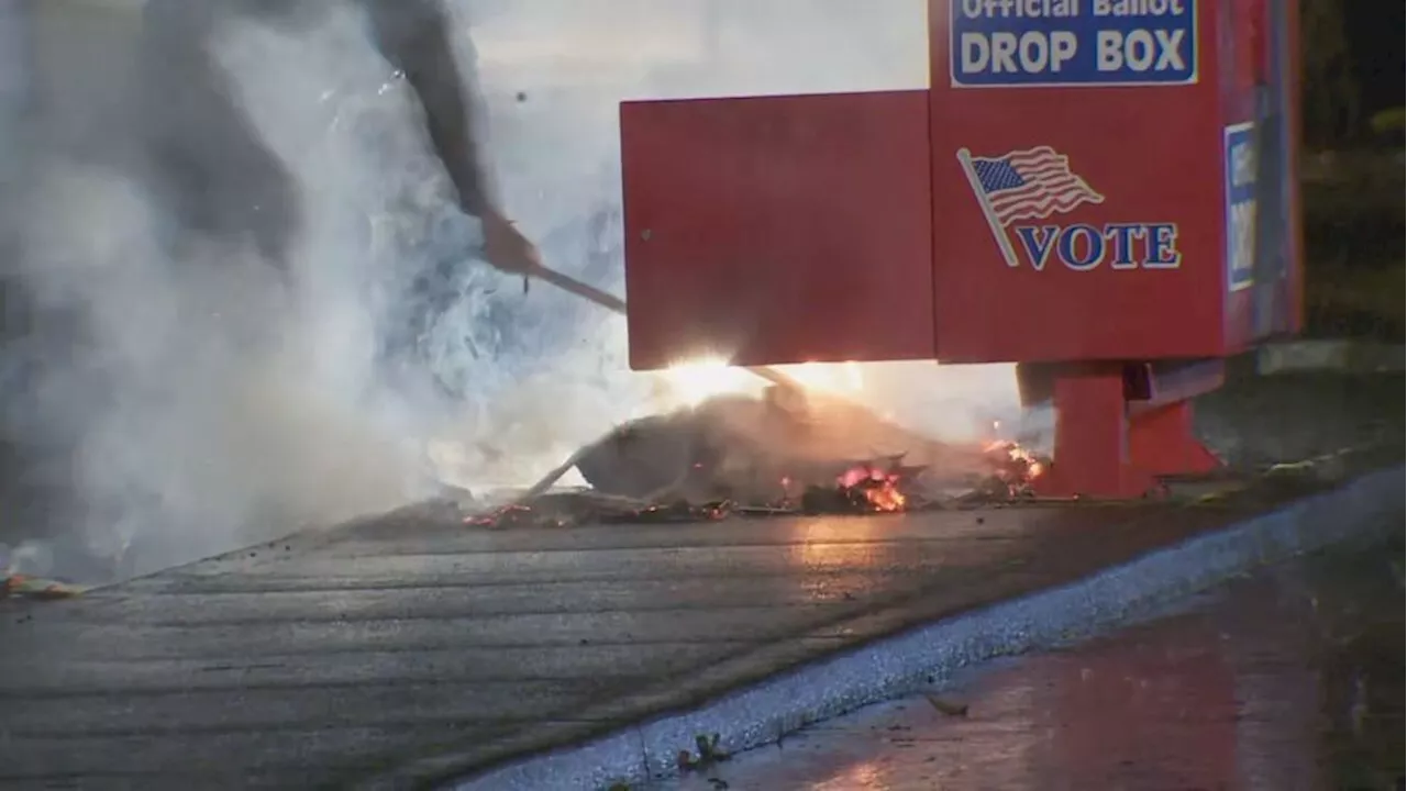 Fires set in drop boxes destroy hundreds of ballots in Washington and damage 3 in Oregon