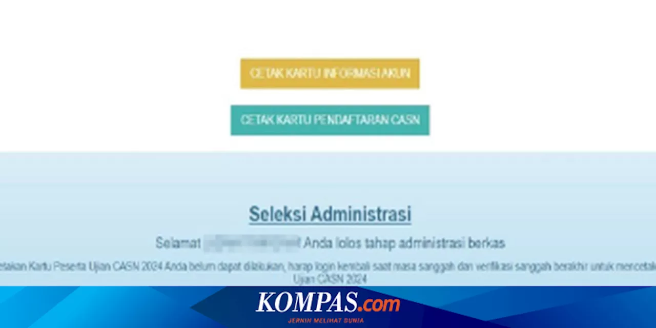 Link dan Cara Melihat Pengumuman Hasil Seleksi Administrasi PPPK 2024