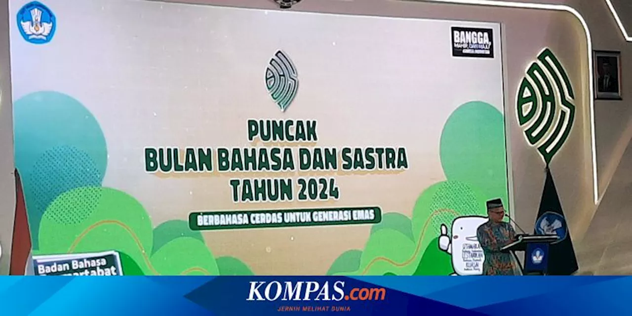 Mendikdasmen: Bahasa Tidak Hanya Alat Komunikasi, tapi Juga Bagian dari Keadaban Bangsa