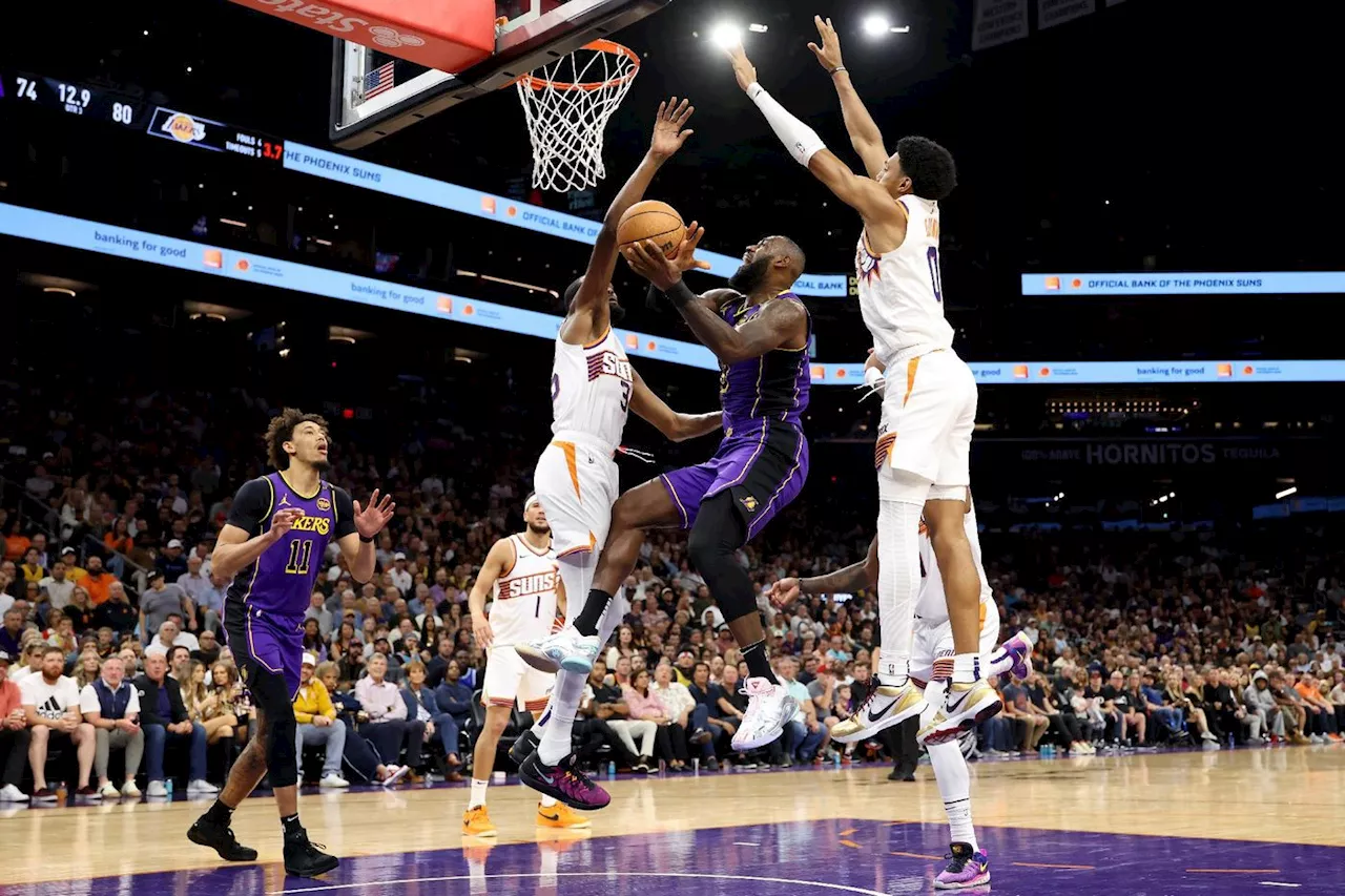 NBA: les Spurs battus, les Suns dominent les Lakers