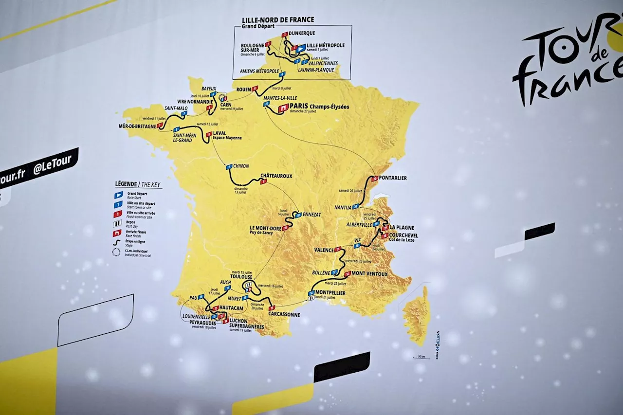 Tour de France 2025 : l’itinéraire dévoilé, retour à une formule plus traditionnelle