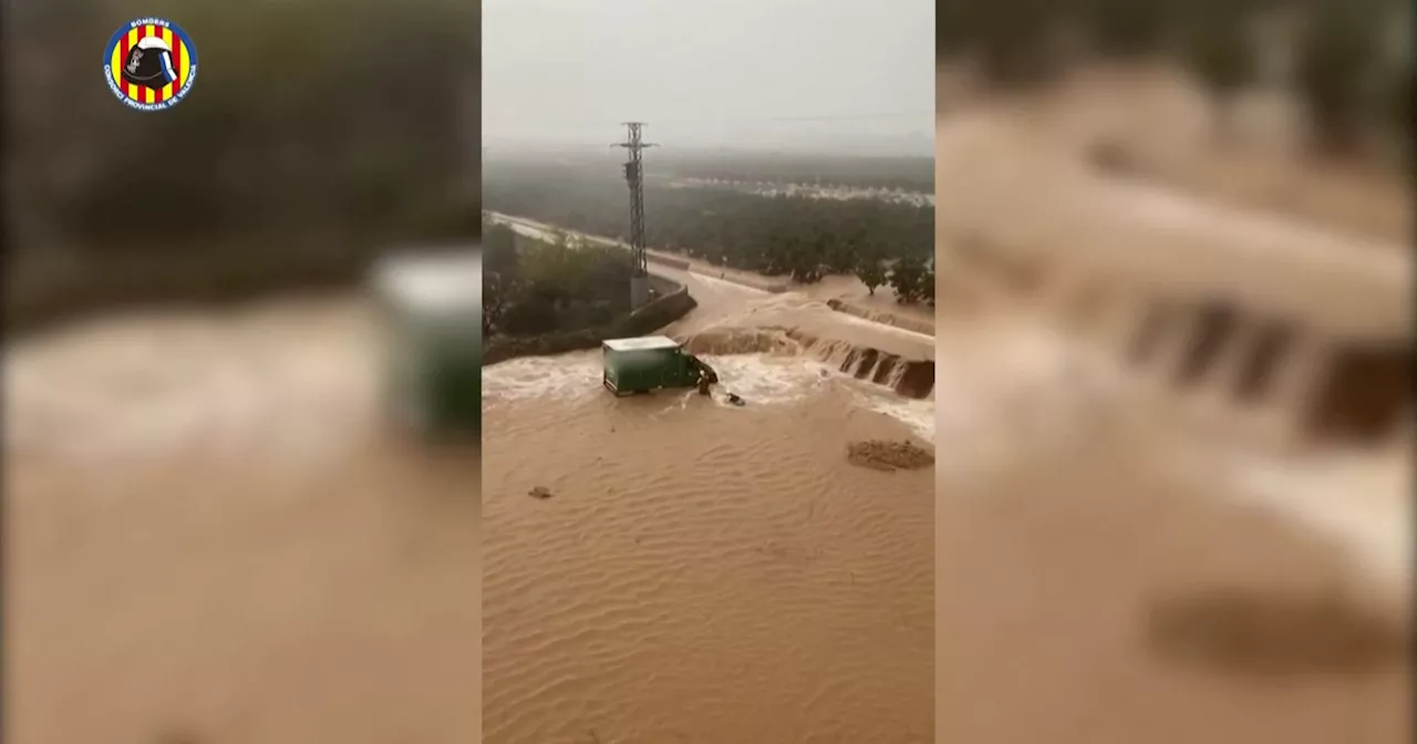 Espagne : sept disparus lors de pluies torrentielles dans le Sud-Est