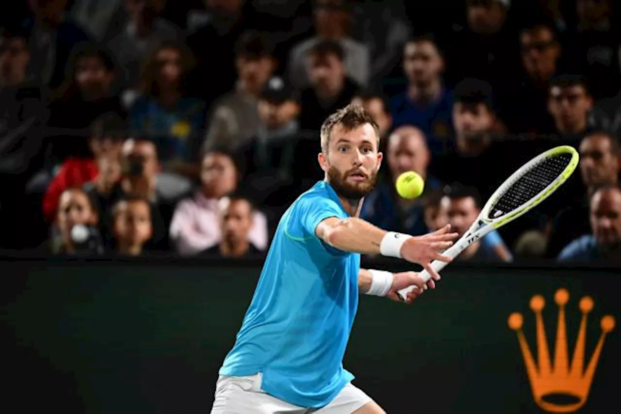 Corentin Moutet éliminé au premier tour du Rolex Paris Masters par Ben Shelton