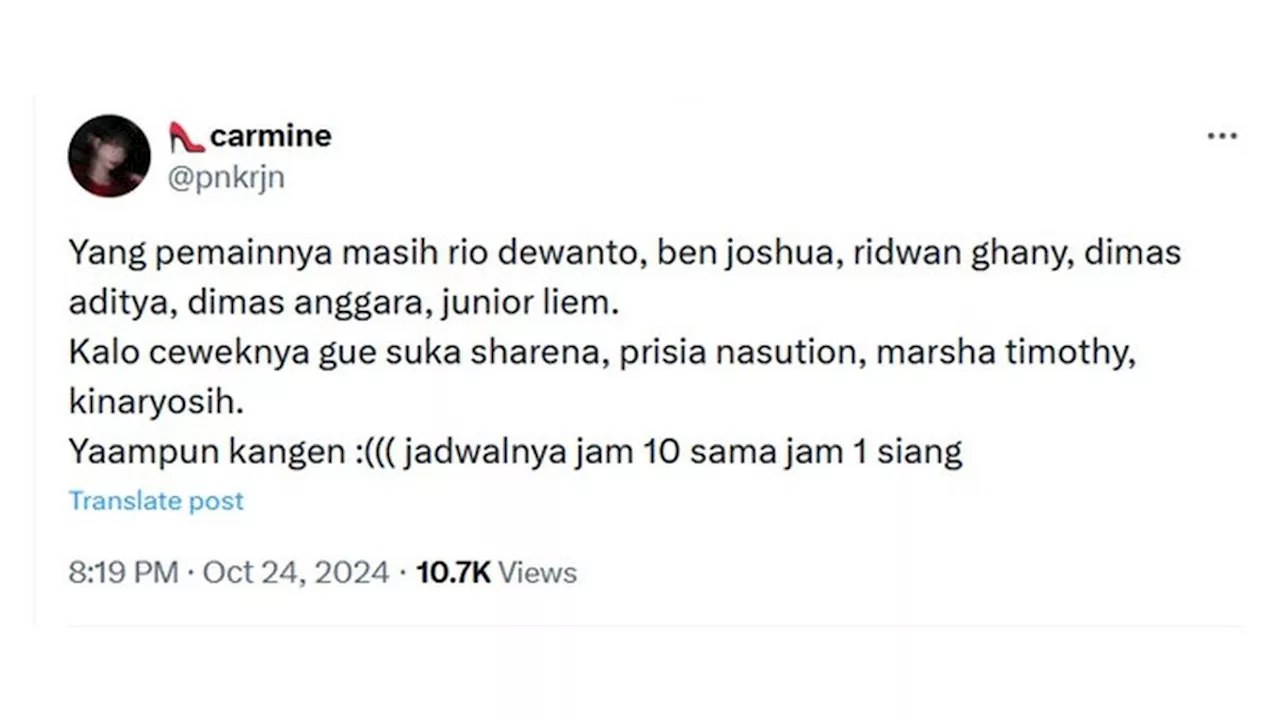 6 Cuitan Netizen Rindu FTV Zaman Dahulu, Soundtrack-nya Masih Jadi Favorit