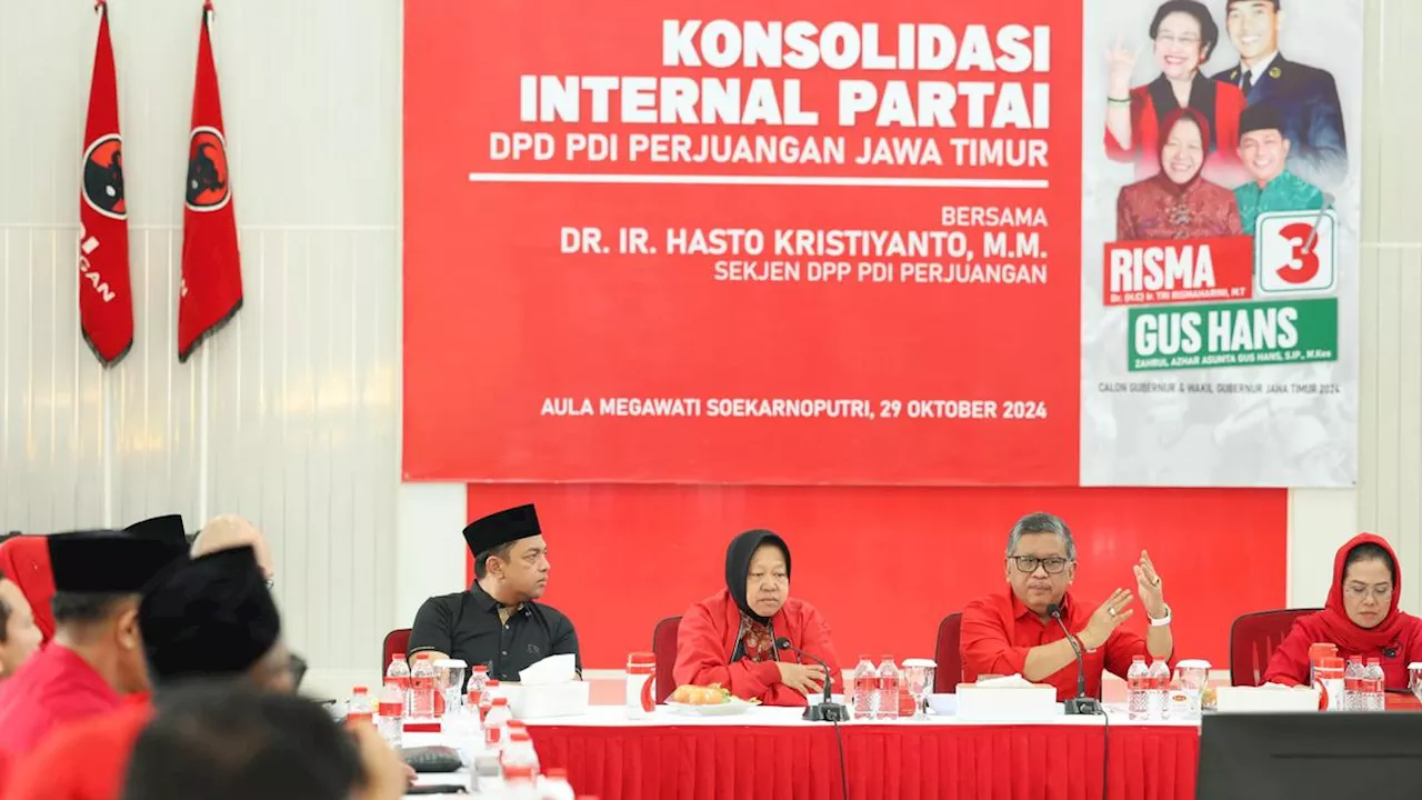 Sekjen PDIP Pimpin Rapat Konsolidasi Internal Pemenangan Pilkada Jatim 2024