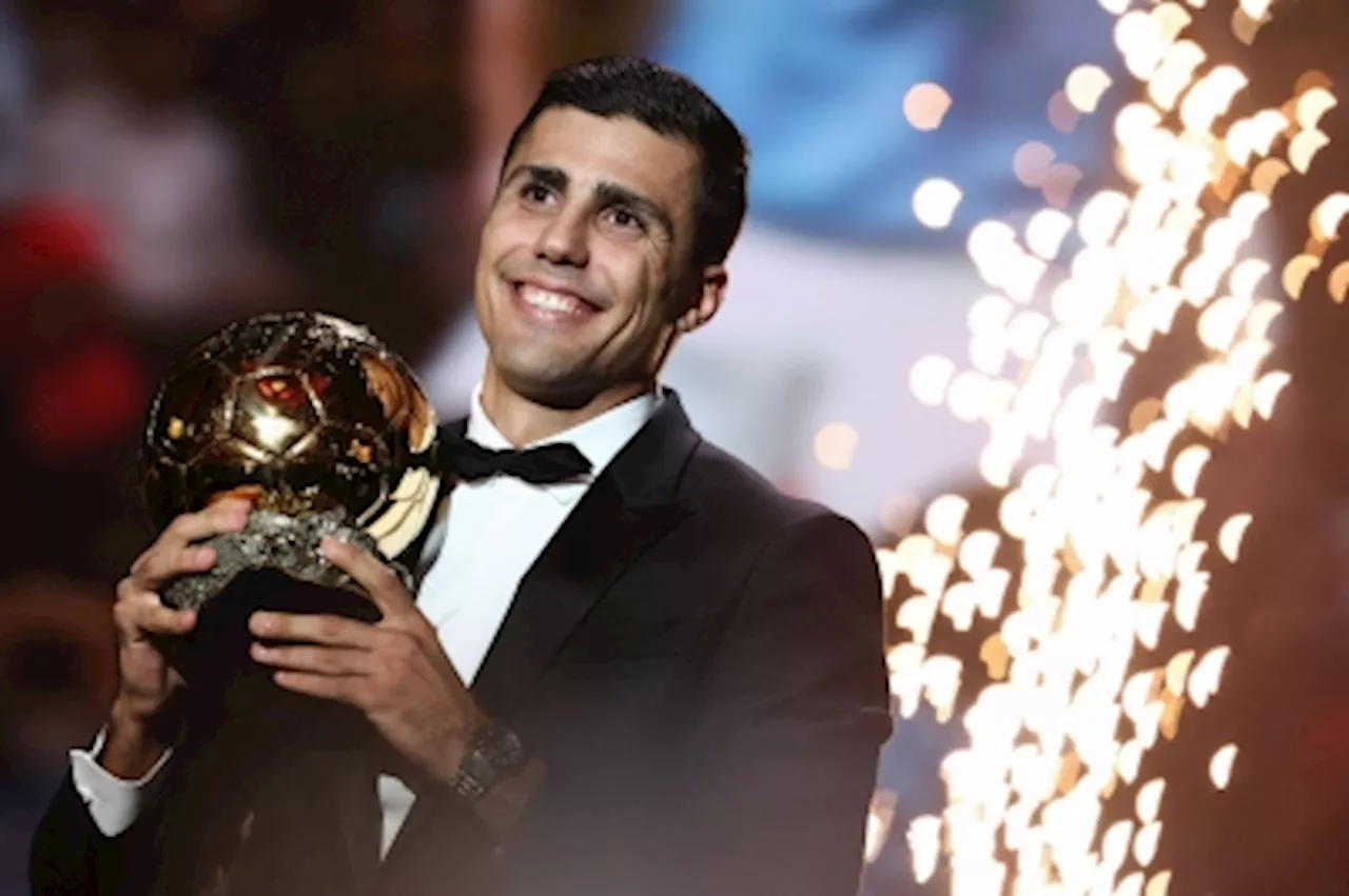 Rodri finally feted with Ballon d'Or, as Real Madrid boycott over Vinicius snub