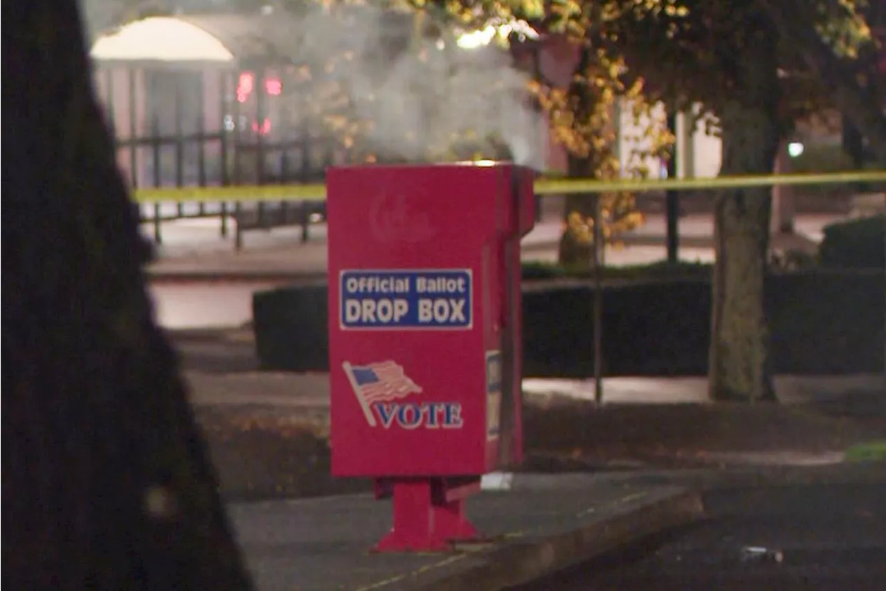 Fires set in drop boxes destroy hundreds of ballots in Washington and damage 3 in Oregon