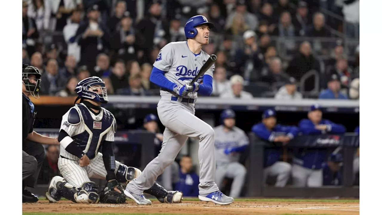 Freeman homers again, Dodgers top Yankees to move 1 win from World Series title