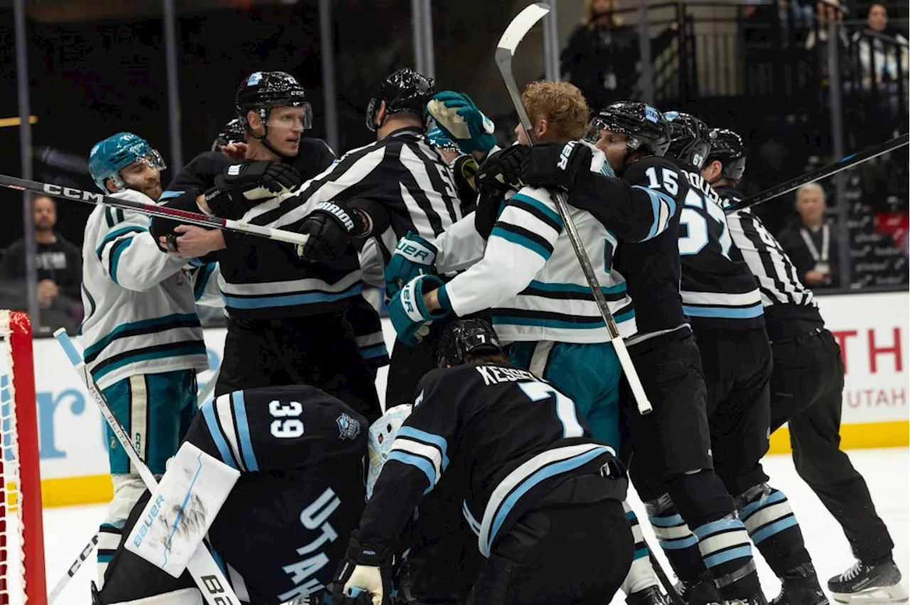 San Jose Sharks rally late, earn dramatic win over Utah to finally end skid