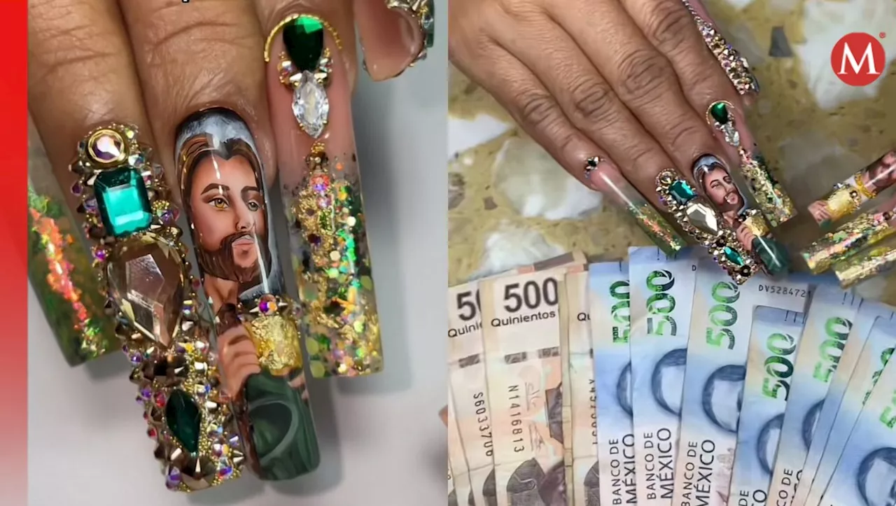 ¿Más de 10 mil pesos? Uñas de San Judas Tadeo se vuelven VIRALES por su EXORBITANTE precio