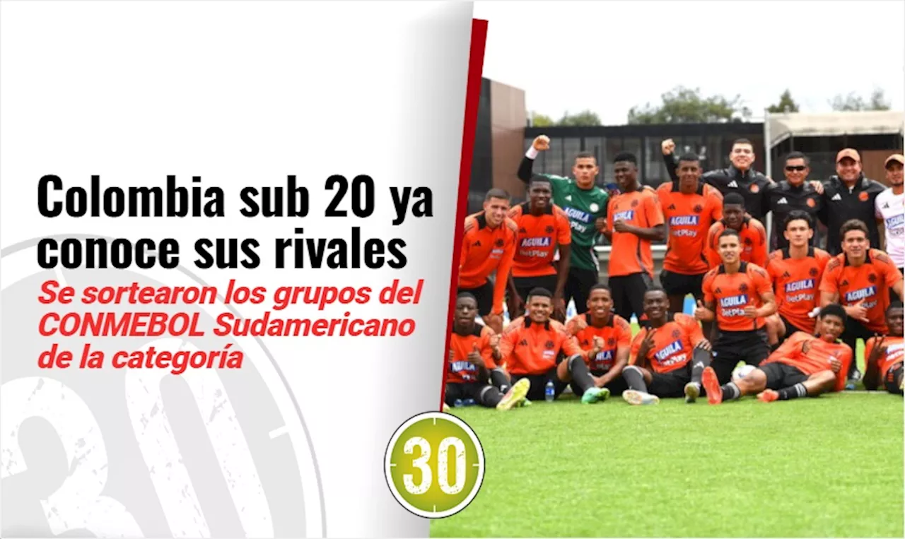 Listo el grupo de la Selección Masculina Sub-20 en el CONMEBOL Sudamericano 2025