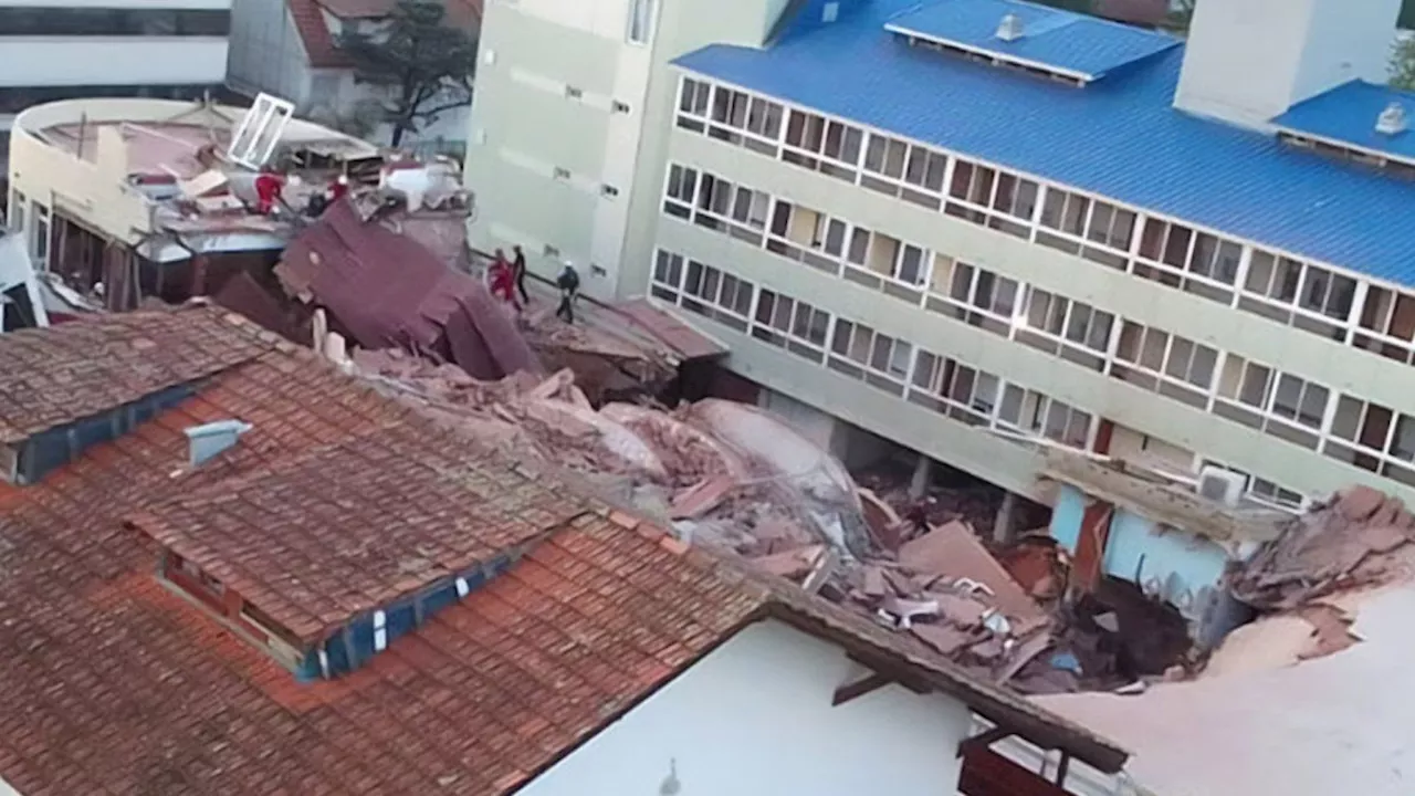 Así quedó Dubrovnik, el hotel que se derrumbó en Villa Gesell