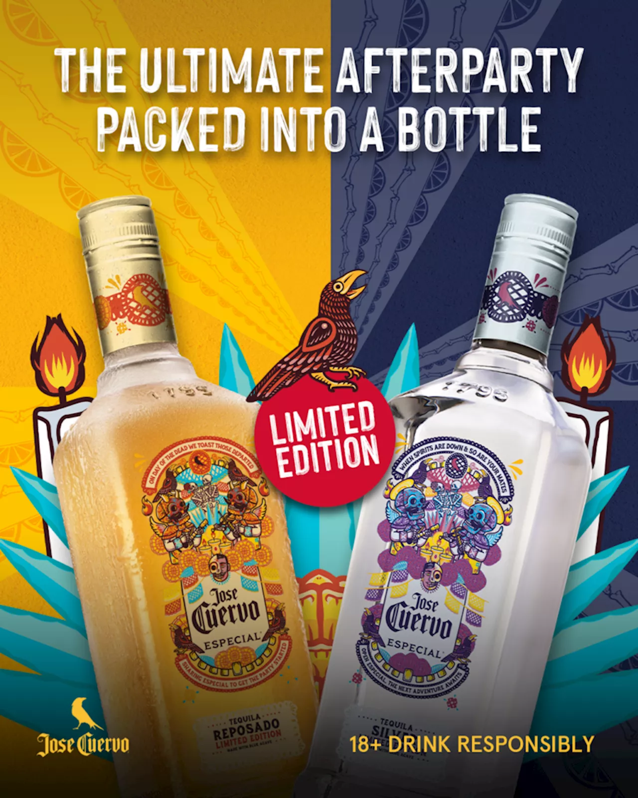 Bring Your ‘Day of the Dead’ Party to Life with the Limited-Edition Jose Cuervo “Calavera” Bottles