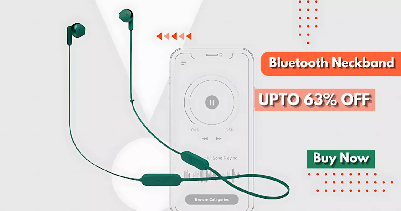 इन Bluetooth Neckband पर 63% तक छूट देखकर औंधे मुंह गिर पड़ी महंगाई, Amazon Sale दे रहा है बड़ी बचत वाली डील्स